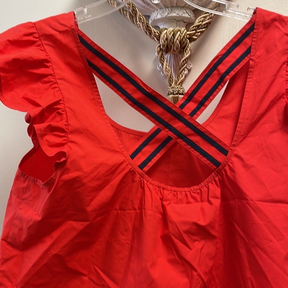 New Women’s Maeve Ruffled Cross-Back Blouse By Anthropologie!!🔥🔥🔥 - Picture 10 of 15